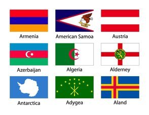 Assorted Flag Icon Collection