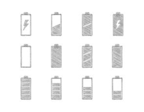 Sketchy Battery Icon Collection