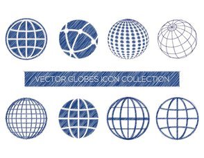 Sketchy Globe Icon Collection