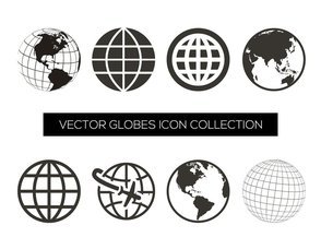 Vector Globe Icon Collection